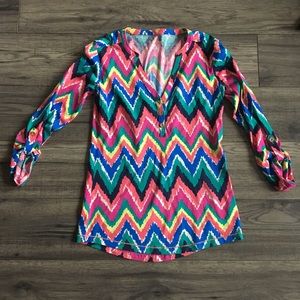 XS Lilly Pulitzer Chevron Tshirt